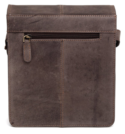 WildHorn Genuine Leather Sling Bag for Men | Minimalist, Spacious & Durable | Flap Closure | Adjustable Strap | 1-Year Warranty