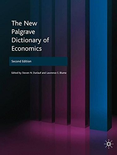 Ebook - The New Palgrave Dictionary of Economics (8 Volume Set) - Shahi Feast