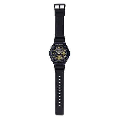 Casio Analog-Digital Gold Dial Men's Watch-AEQ-120W-9AVDF