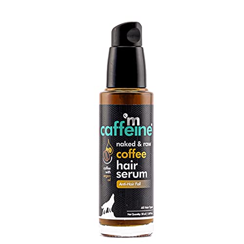 mCaffeine Hair Serum for Hair Fall Control for Men & Women | Lightweight & Non Sticky Serum with Walnut Oil & Argan Oil | SLS & Paraben Free - 50ml