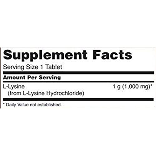 Now Foods, L-Lysine, 1,000 mg, 100 Tablets NOW-00113