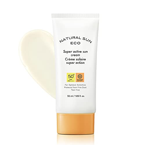 The Face Shop Natural Sun Eco Sunscreen with SPF 50+ PA +++ Protect From Dust Sunscreen for ProtectiA and UVB Rays, Blue Light & Digital Devices, 50ml