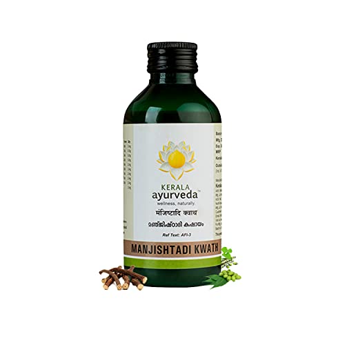 Kerala Ayurveda Manjishtadi Kwath 200 Ml With Manjishta, Triphala, Guduchi, Nimba, and Nisa|