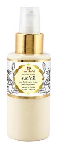 Just Herbs Natural & Organic Aloe Vera Sunscreen Moisturizing Lotion for Normal and Dry Skin for Men & Women (100 ml)