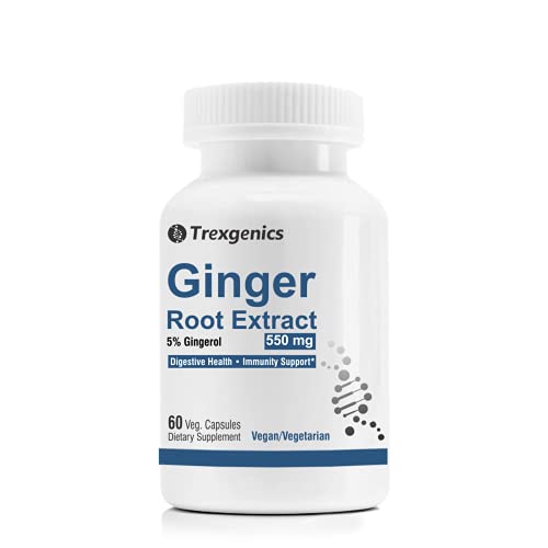 Trexgenics GINGER (Bioactive 5% Gingerol) 550 mg Standardized (60 Vcaps)