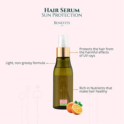 THE EARTH COLLECTIVE Sun Protection Hair Serum- Protection against Harmful UV Rays, SPF for Hair - No Harmful Chemicals, 100 Ml