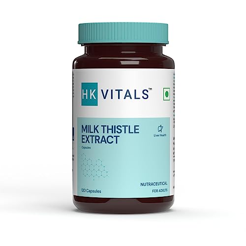 HealthKart HK Vitals Milk Thistle Extract - Liver Support Supplement - 120 Capsules - Silybum Marianum Liver Detox for Men and Women