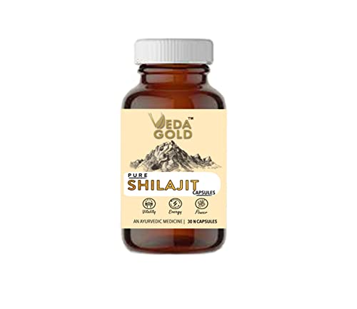 Pure shilajit Capsule,shilajit resin pure, shilajit original, shilajit Himalayan,pure shilajit, raw silajit original Himalayan (30Capsules/500mg)