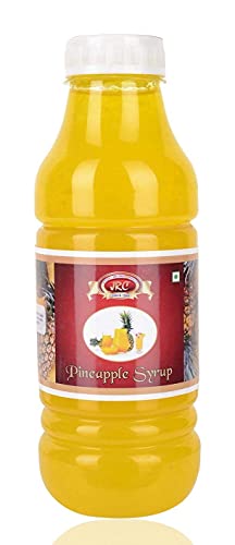 JRC Chandan Syrup , Pineapple Syrup,100% Natural ( Pack of 2)