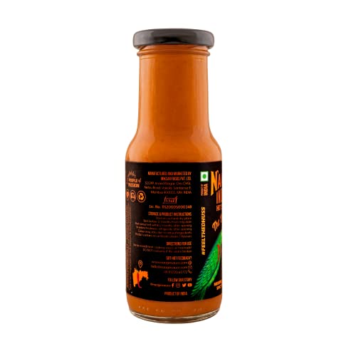 NAAGIN Indian Hot Sauce – The Original (230g) | Medium Spicy | Made with Fresh Vegetables & Premium Sankeshwari Chillies | 100% Vegan