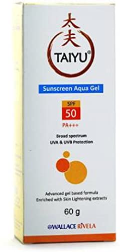 Taiyu Sunscreen Aqua gel With SPF 50+ | UVA/UVB Protection | For All Skin | 60 Gm