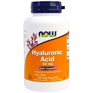 Now Foods, Hyaluronic Acid, 50mg, 120 Veg Capsules