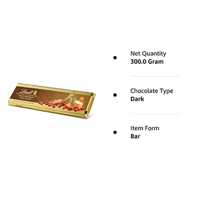 Lindt Swiss Milk Chocolate with Whole Hazelnuts, 300g