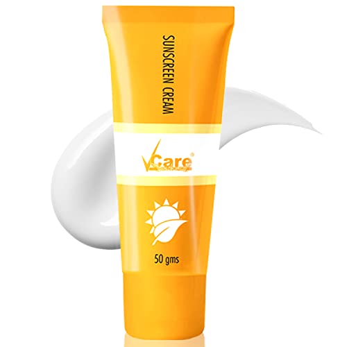 VCare Sunscreen SPF 30 Matte Cream 50g for Women & Men For All Skin Types (white)