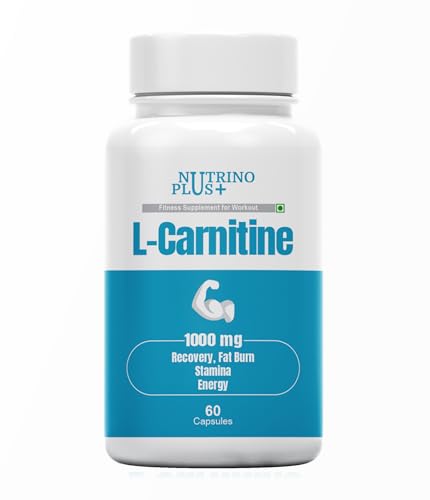 NutrinoPlus L-Carnitine L-Tartrate 1000mg Capsules for Men & Women | Pre Workout Supplement (PACK OF, 61)