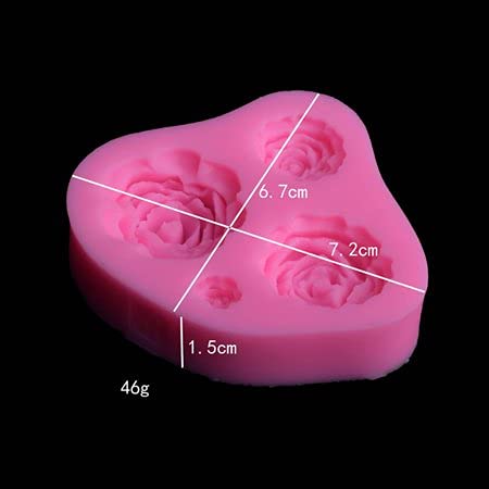 Jamboree Rose Flower Sugarcraft Silicone Mold Floral Cupcake Kitchen Cake Mould Soap Candy Chocolate Baking Tools