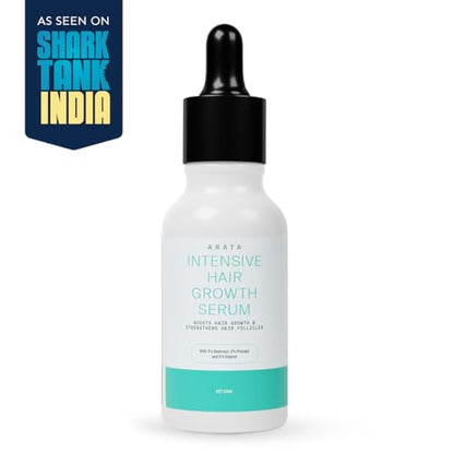 ARATA Intensive Hair Growth Serum - 3% Redensyl, 3% Procapil | Hair Fall Control | For Men & Women | 30 Ml