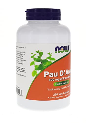 Now Foods Pau D' Arco, 250 Caps 500 mg