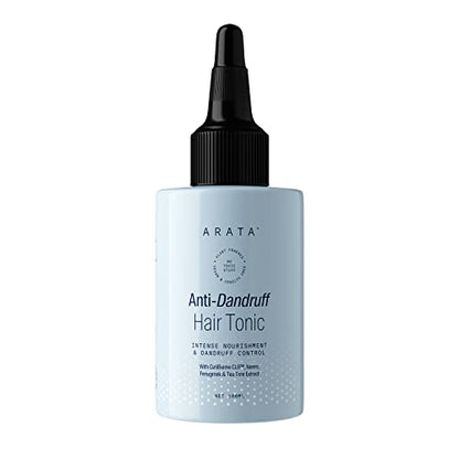 Arata Anti Dandruff Hair Tonic (100 ML) | With Neem, Fenugreek, Tea Tree Oil | Treats Dry, Itchy Flaky Scalp And Fights Dandruff | For All Hair Types