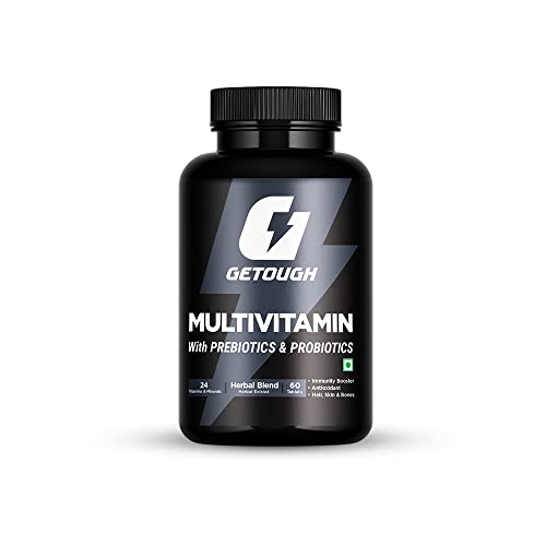 GETOUGH Multivitamin 24 VITAMINS & MINERALS, HERBAL EXTRACT, ANTIOXIDANT, PREBIOTIC & PROBIOTIC BLEND TABLETS FOR MEN & WOMEN