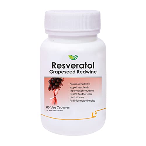 Biotrex Nutraceuticals Resveratrol Grapeseed Redwine supplement - 60 Capsules