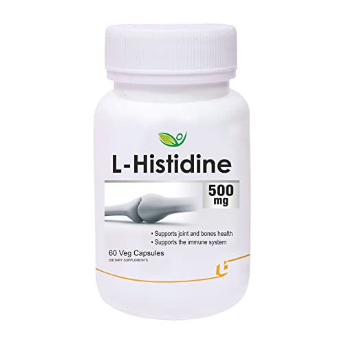 Biotrex Nutraceuticals L-Histidine 500mg | 60 Veg Capsules | Pack of 2