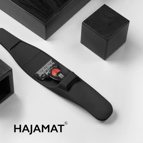 Hajamat- Protective Travel Pouch for Shaving Razor | Razor Cover Made from Black Silicone | Travel Organizer