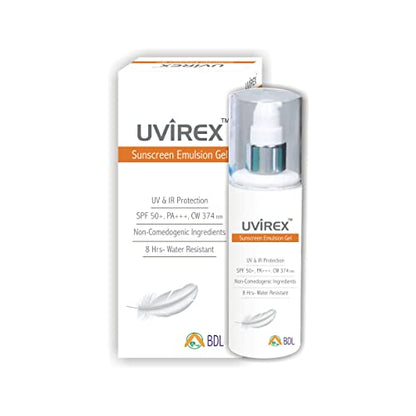 New Uvirex Sunscreen Gel, SPF 50+, (50Gm)