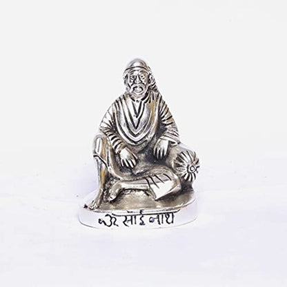 KridayKraft Shirdi Sai Baba Metal Statue,Sai Baba Idol Murti