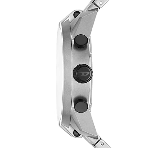 Diesel Men's Chronograph Mega Chief Gunmetal Ion-Plated Stainless Steel Bracelet  Watch 59x51mm DZ4329 - Macy's
