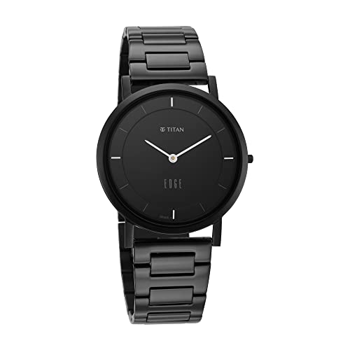 Titan Edge Metal Analog Black Dial Men's Watch-1595NM01