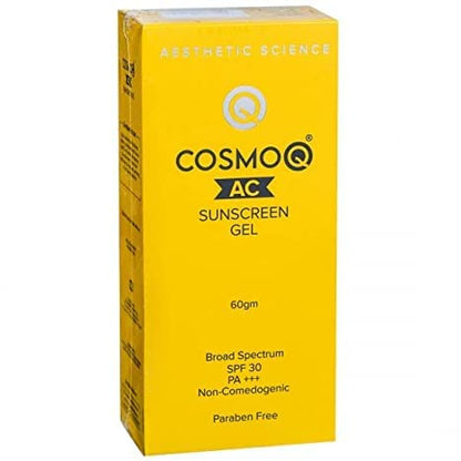 YEUDEU Cosmoq Ac Sunscreen Gel 60gm SPF 30 PA+++ (PACK 1)