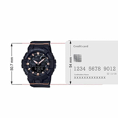 Casio G-Shock S-Series Analog-Digital Black Dial Women's Watch-GMA-B800-1ADR