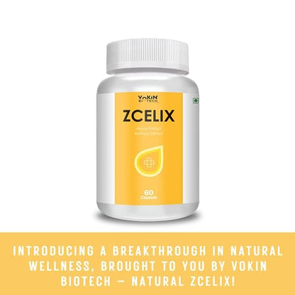 Vokin Biotech Natural Zcelix with Coenzyme Q10, Arjuna Extract & Moringa Extract,Pack Of 60 Capsules