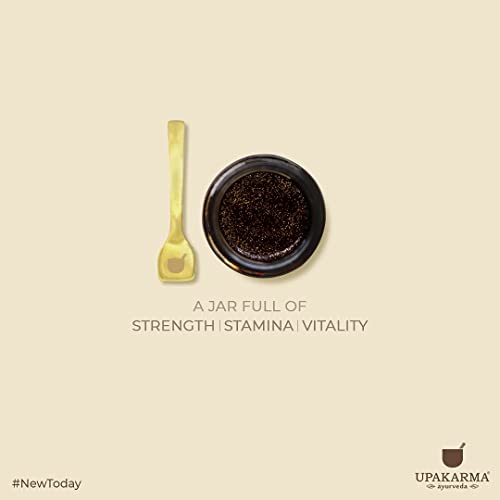 UPAKARMA Premium Ayurvedic Natural Shilajit Gold Resin with Pure Gold Dust Helps Boost Immunity, Strength and Overall Health - 20 Gms