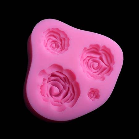 Open Rose Silicone Chocolate Candy Mold
