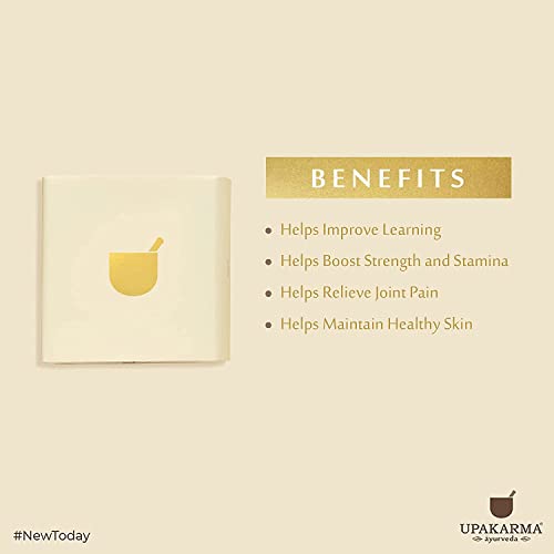 UPAKARMA Premium Ayurvedic Natural Shilajit Gold Resin with Pure Gold Dust Helps Boost Immunity, Strength and Overall Health - 20 Gms