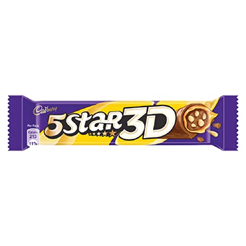 Cadbury 5 Star 3D Chocolate Bar, 42gm (Pack of 16)