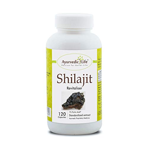 Ayurvedic Life Shilajit 240mg Capsules, Natural, 120 Count