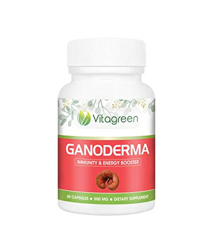 Ganoderma Pure & Natural Capsules(500 mg), 60 Capsules Pack