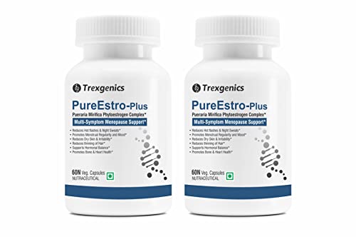 Trexgenics® PureEstro-Plus Advanced Pueraria Mirifica Complex with Vital Vitamins & Minerals (60 Veg. Capsules) (Pack of 2)