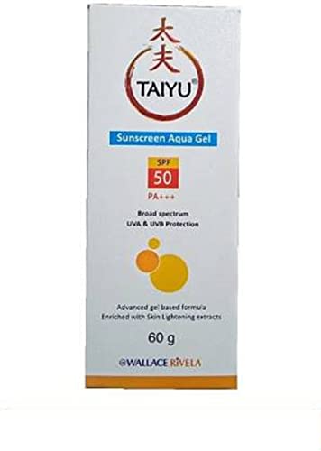 Taiyu Sunscreen Aqua gel With SPF 50+ | UVA/UVB Protection | For All Skin | 60 Gm