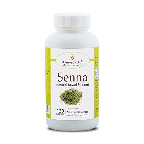 Ayurvedic Life Senna Capsules 450mg Capsules, Natural, 120 count