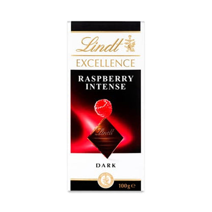 Lindt Excellence Raspberry Intense Dark Chocolate, 2 x 100 g