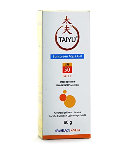 Taiyu Sunscreen Aqua gel With SPF 50+ | UVA/UVB Protection | For All Skin | 60 Gm