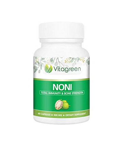 VitaGreen 100% Natural Noni Capsules(60 capsules,500mg) - Pack of 1