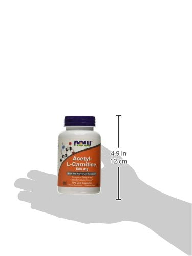 Now Foods Acetyl-L Carnitine, 500 mg, 100 Vcaps