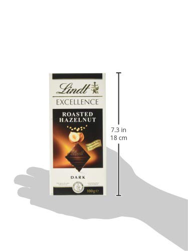 Lindt Excellence Roasted Hazelnut Dark Chocolate, 2 x 100 g