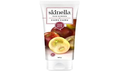 Skinella Non-Greasy Sun Screen Cream, Camu Camu for Face & Body 100gm