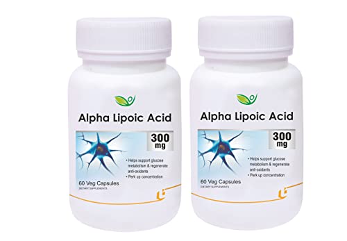 Biotrex Alpha Lipoic Acid - 300mg, Powerful antioxidant (60 Capsules), Pack of 2